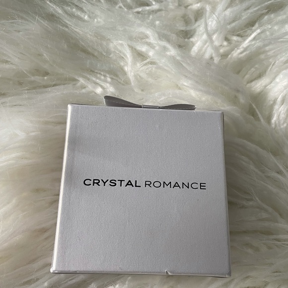 🐶 Crystal Romance🐶Paw Print Fine Silver Plated Earrings NWT - Picture 5 of 5